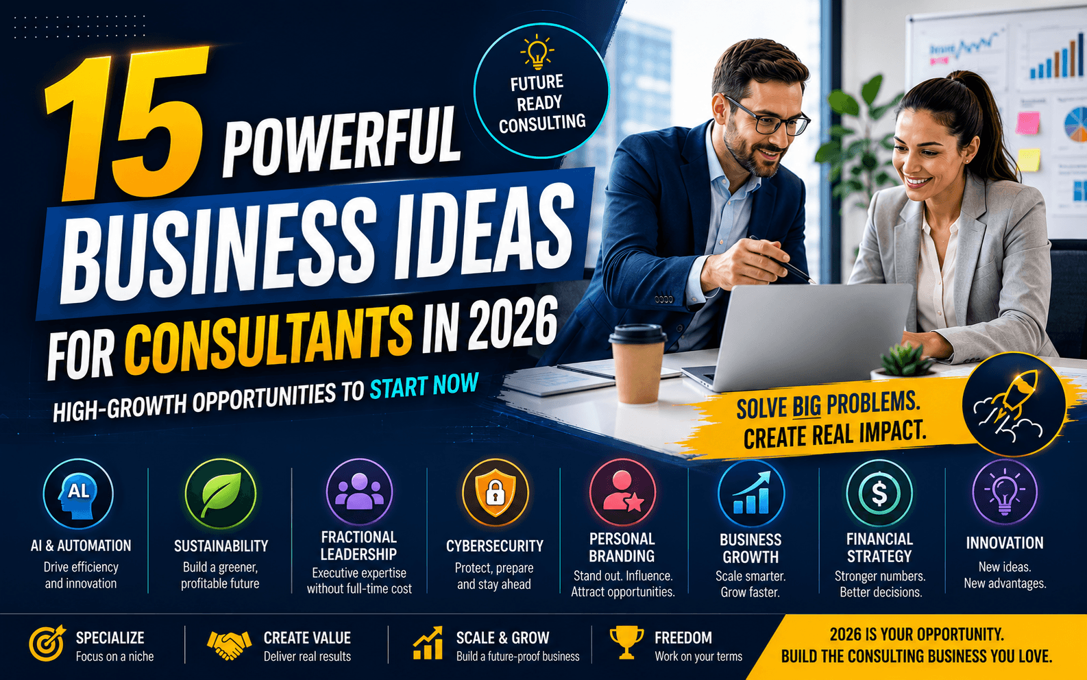 Business Ideas for Consultants in 2026: 15 Practical Niches for Independent Advisors