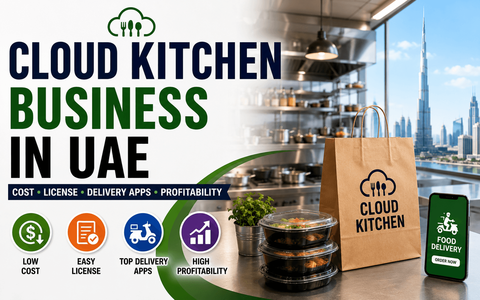 Cloud Kitchen Business in UAE: Cost, License and Profitability
