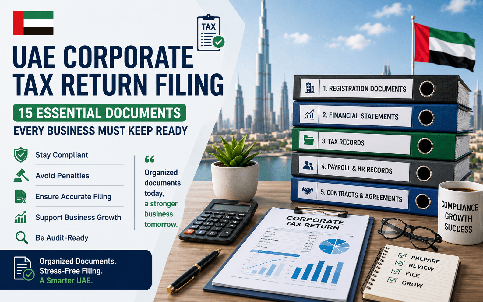 UAE Corporate Tax Return Filing: 15 Documents Every Business Should Prepare