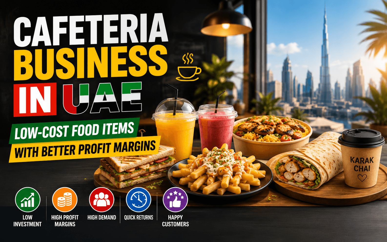 Cafeteria Business in UAE: Profitable Low-Cost Food Ideas for New Entrepreneurs