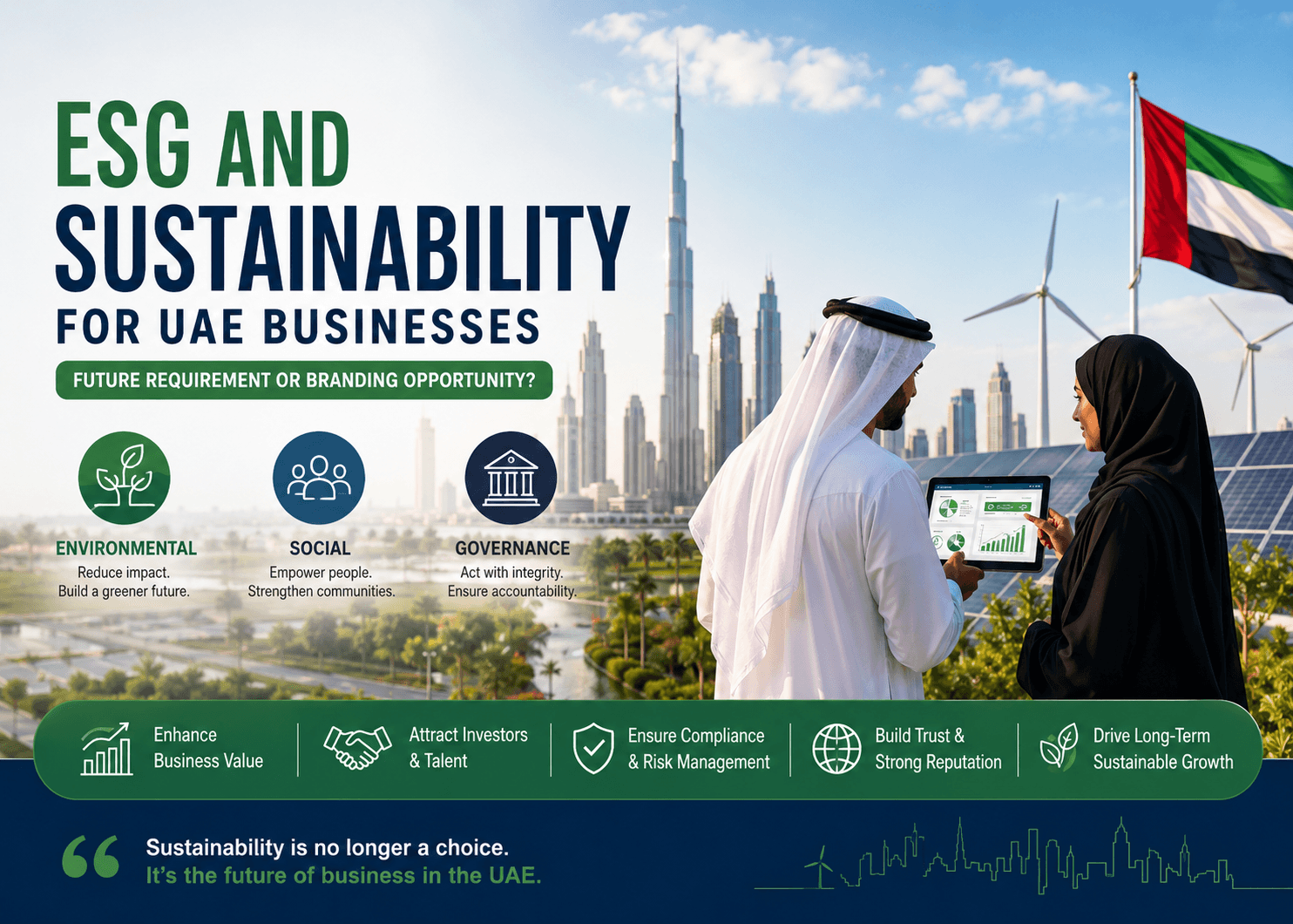 ESG and Sustainability for UAE Businesses: Compliance, Capital and Competitive Advantage
