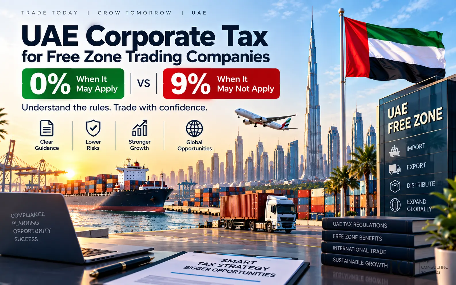 UAE Corporate Tax for Free Zone Trading Companies: When 0% May Apply