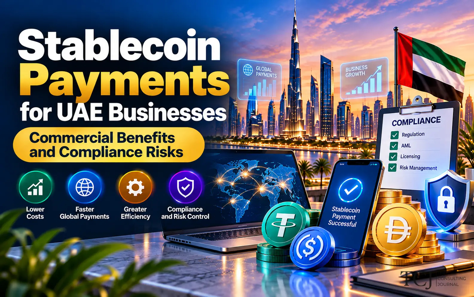 Stablecoin Payments for UAE Businesses: Benefits, Regulations and Risks
