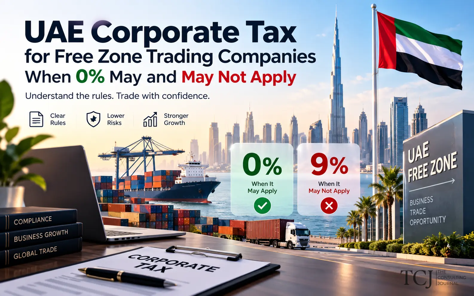 UAE Corporate Tax for Free Zone Trading Companies: When 0% May Apply