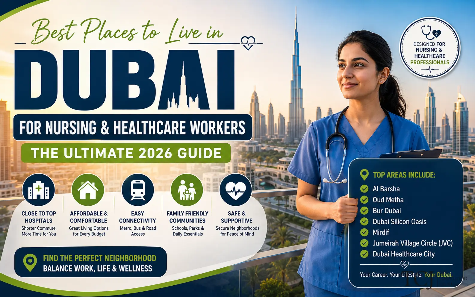Best Places to Live in Dubai for Nursing and Healthcare Workers