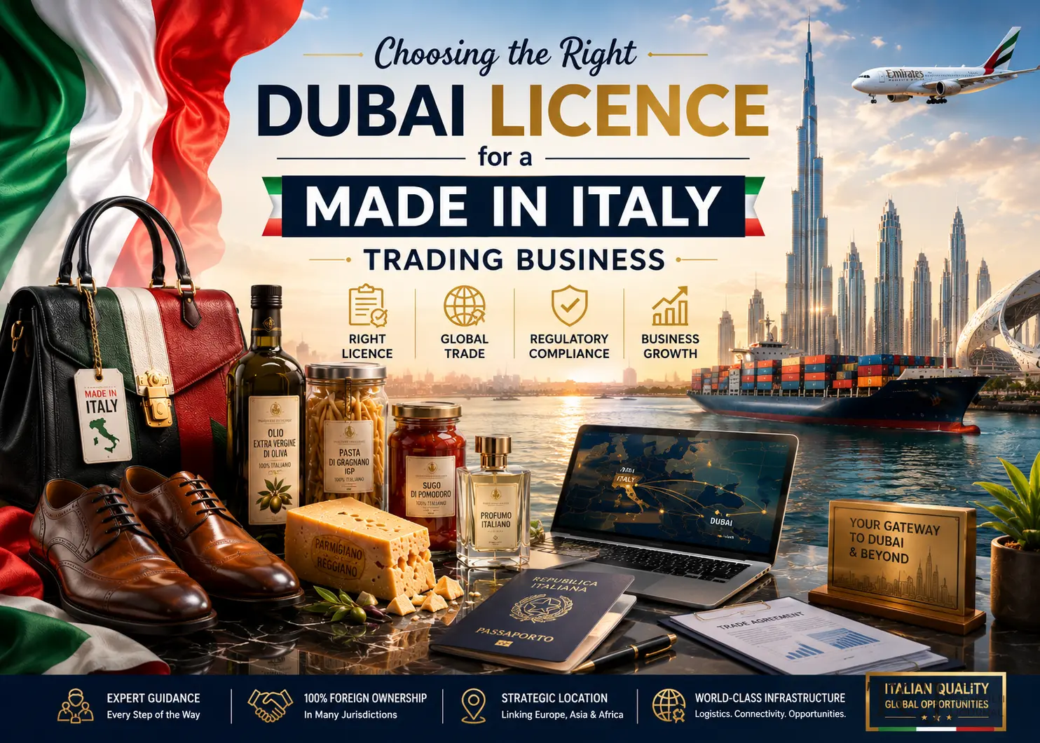 Choosing the Right Dubai Licence for a Made in Italy Trading Business