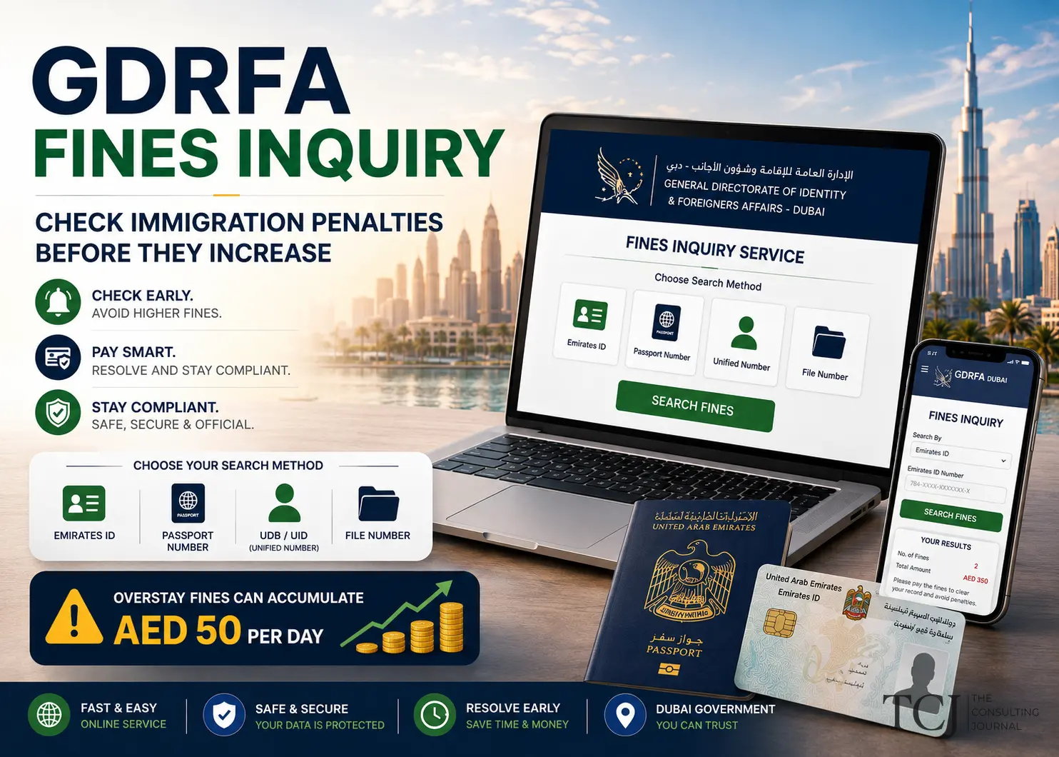 GDRFA Fines Inquiry in Dubai: How to Check Visa Fines Online