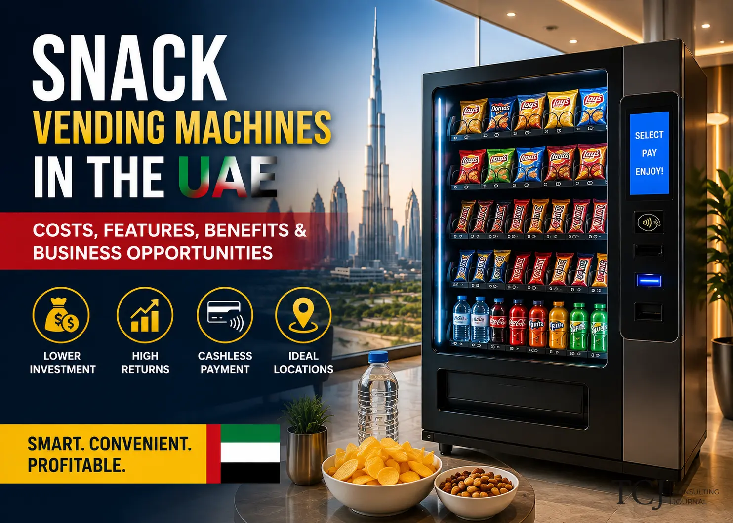 Snack Vending Machines in UAE: Costs, Profits and Business Setup