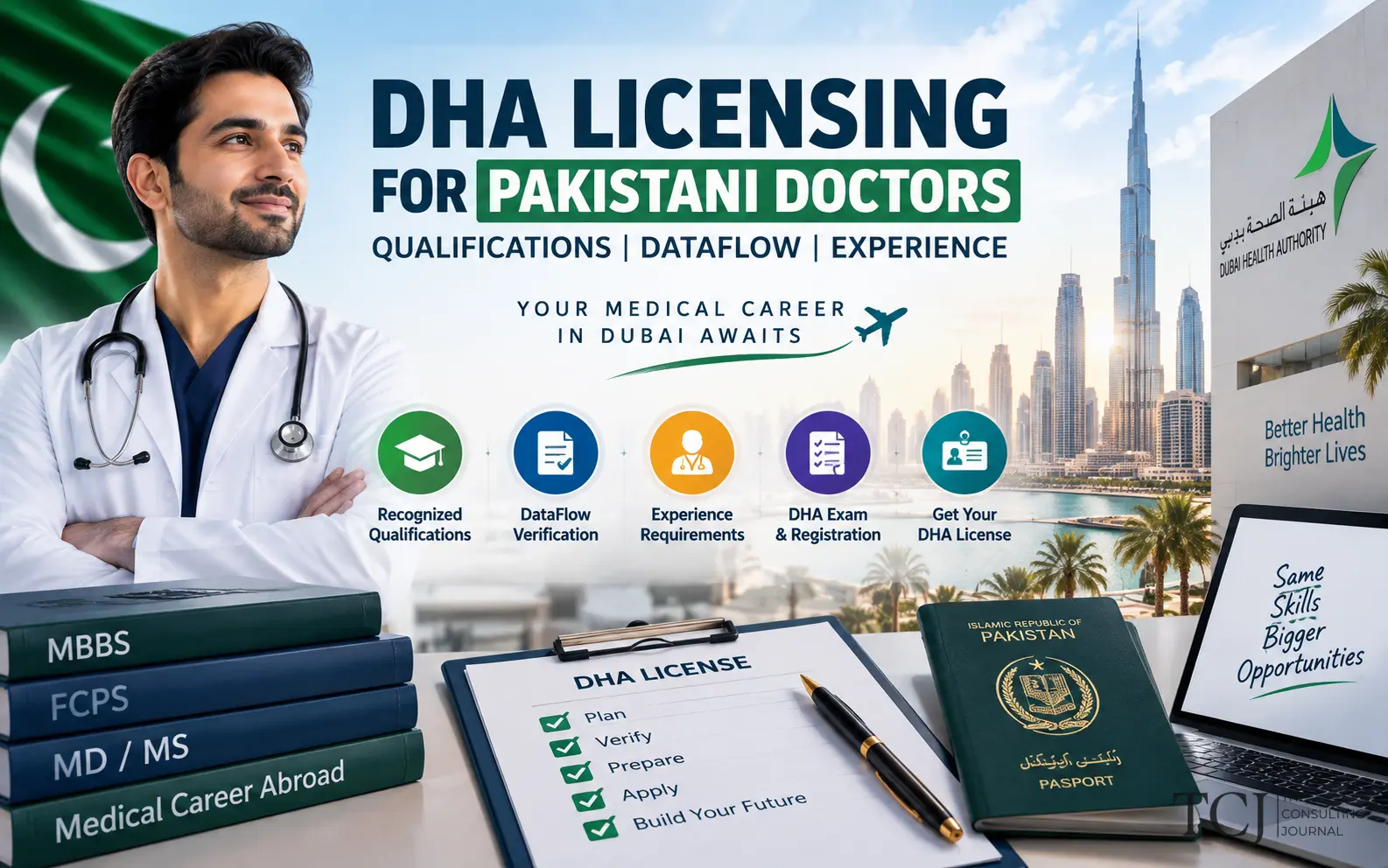 DHA Licensing for Pakistani Doctors in Dubai: Qualifications, DataFlow and Experience