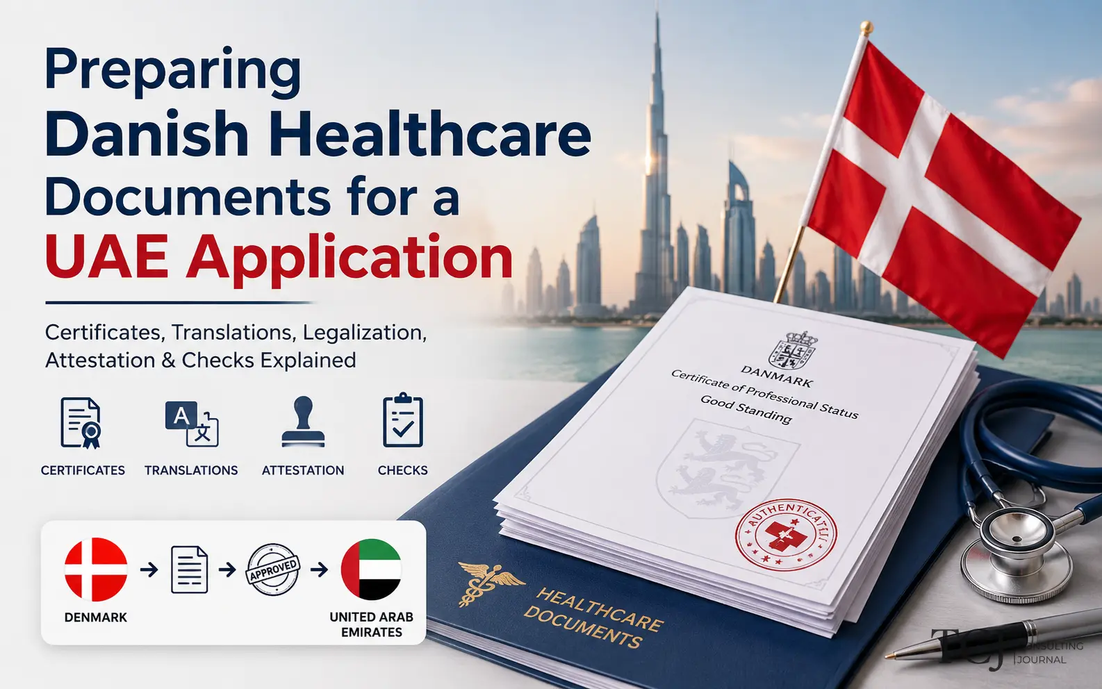 Preparing Danish Healthcare Documents for a UAE Application