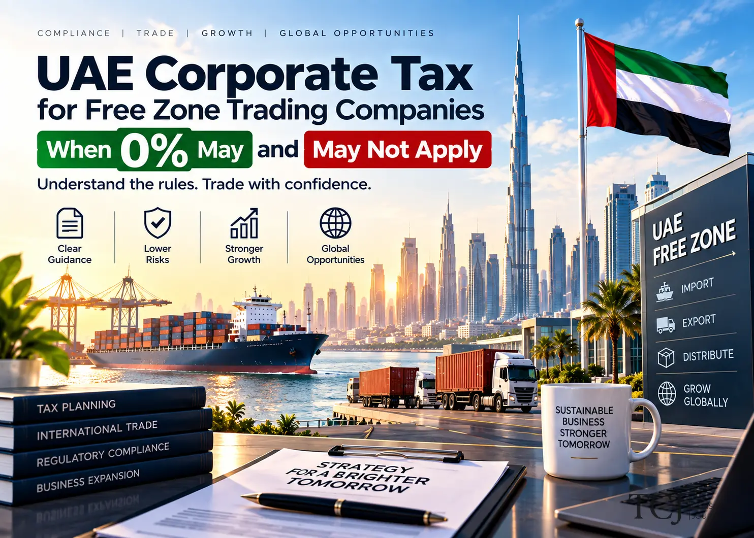 UAE Corporate Tax for Free Zone Trading Companies: When 0% May Apply